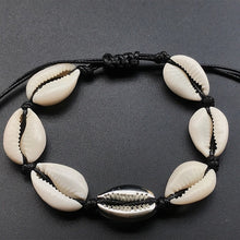 Load image into Gallery viewer, Gold Color Cowrie Shell Bracelets for Women Pearl Beads Charm Cuff Opening Bracelet Bohemian Beach Jewelry Mujer Pulseras